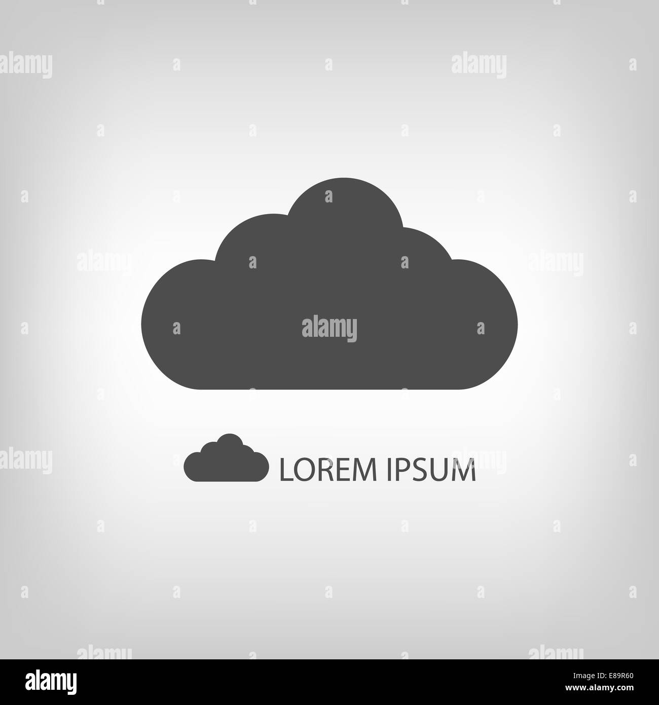 Nuvola grigia Foto Stock
