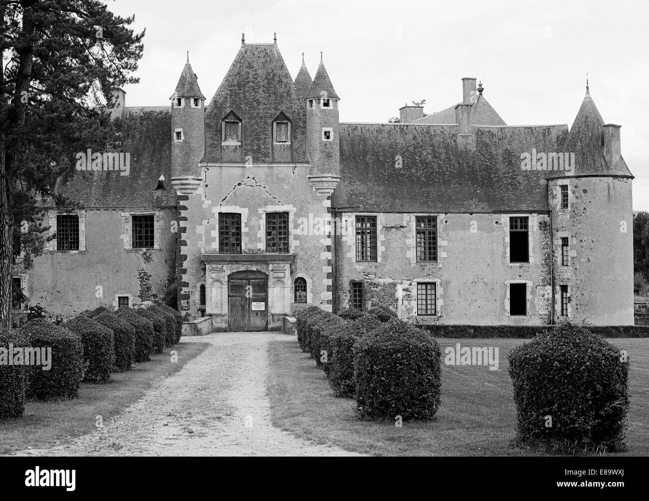 Siebziger Jahre, Schloss Boucard in Le Noyer, Cher, Loiretal, Frankreich Foto Stock