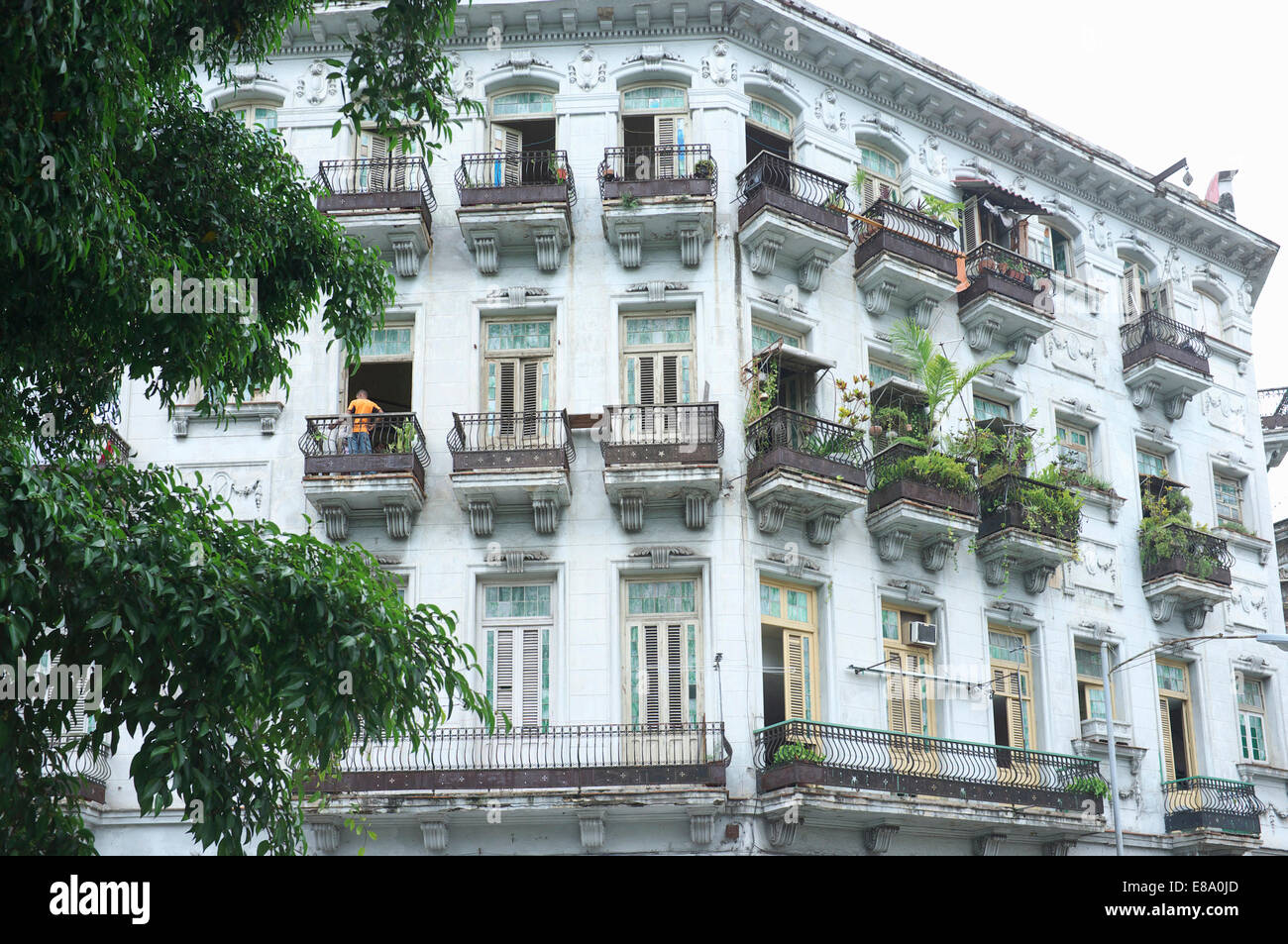 Architettura coloniale, Havana, Cuba Foto Stock