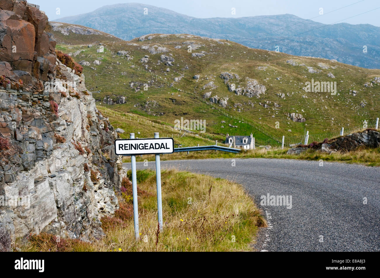 Rèinigeadal era l'ultima comunità costiere in Gran Bretagna per essere collegato alla rete stradale. Foto Stock