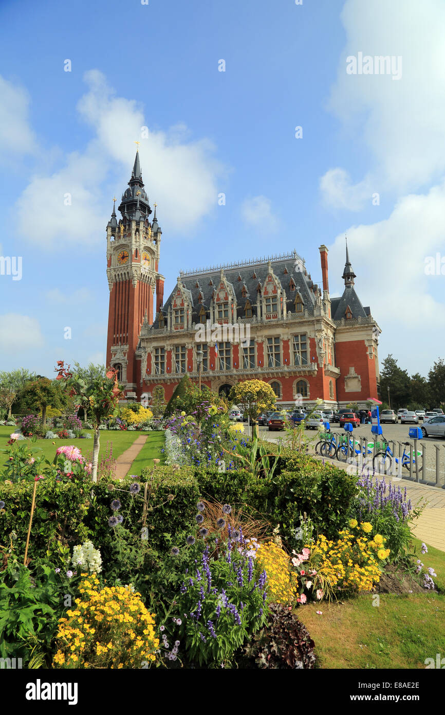 Municipio (mairie) in Boulevard Jacquard, Calais, Pas de Calais, Francia Foto Stock