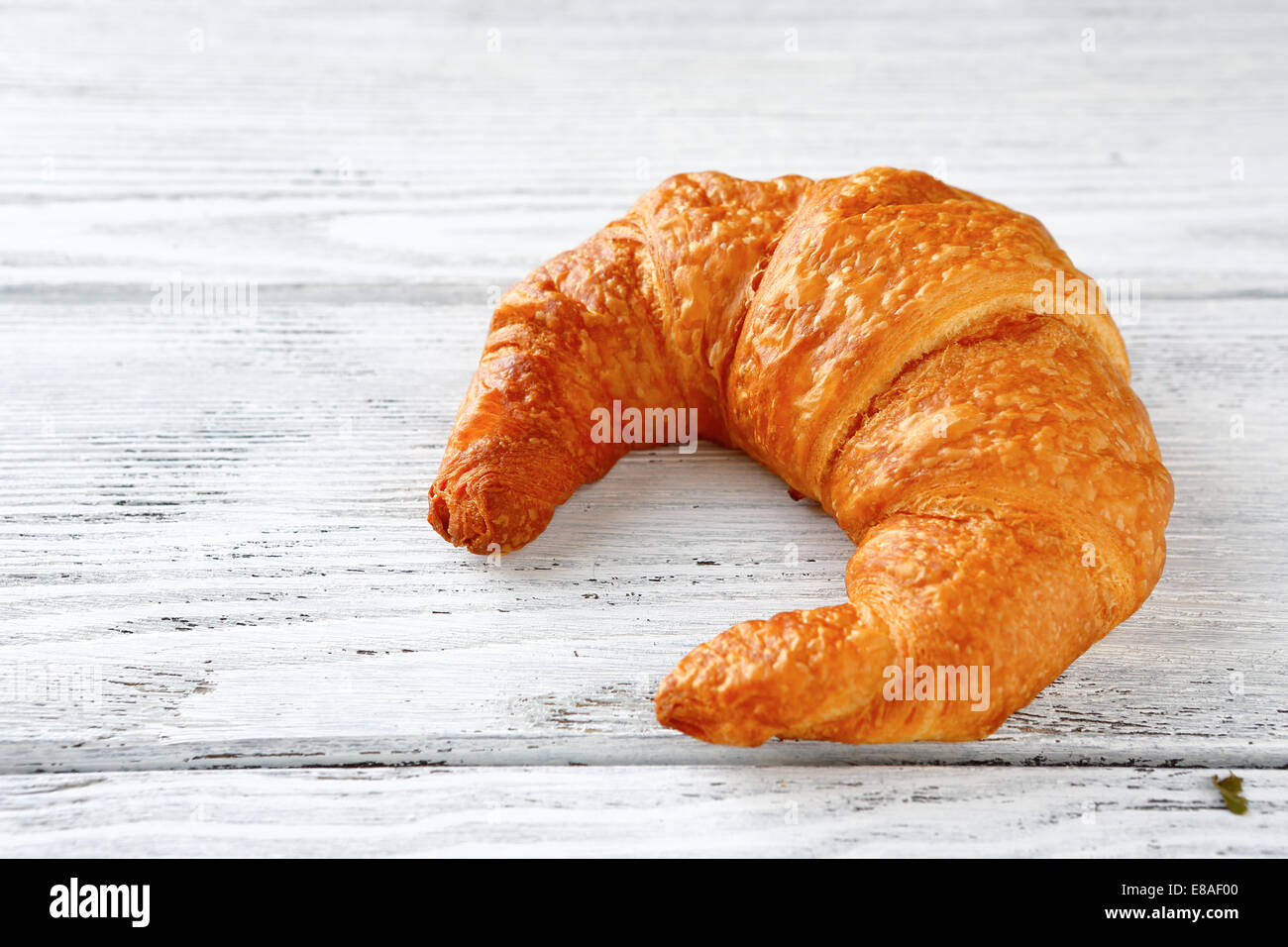 Un rubicondo francese croissant deliziosi Foto Stock