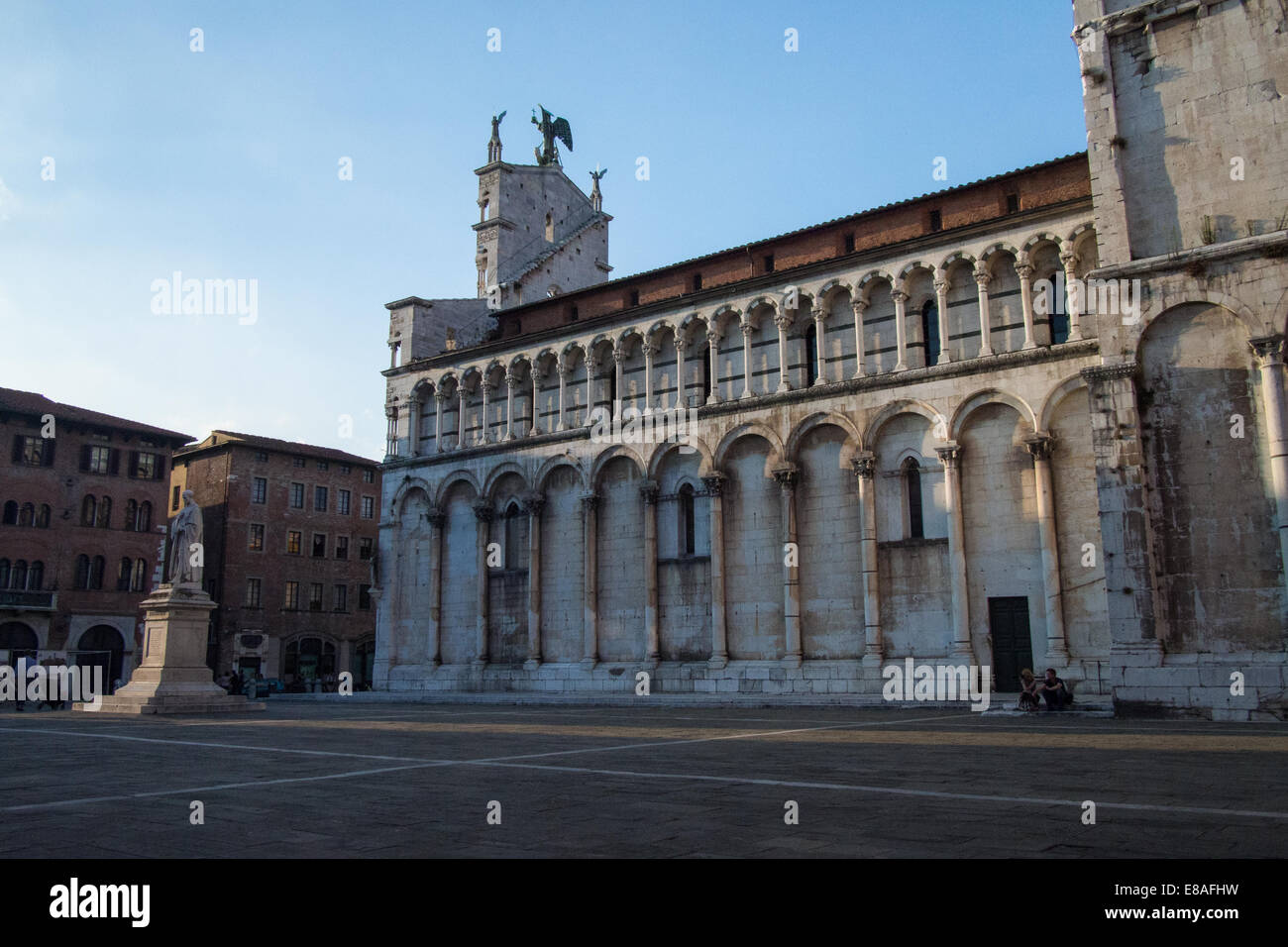 "Michele in Foro', Cattolica romana chiesa basilica nella città di Lucca, Toscana, Italia Foto Stock