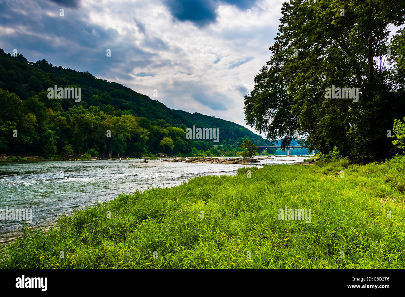 Il fiume Shenandoah, in harpers Ferry, West Virginia. Foto Stock