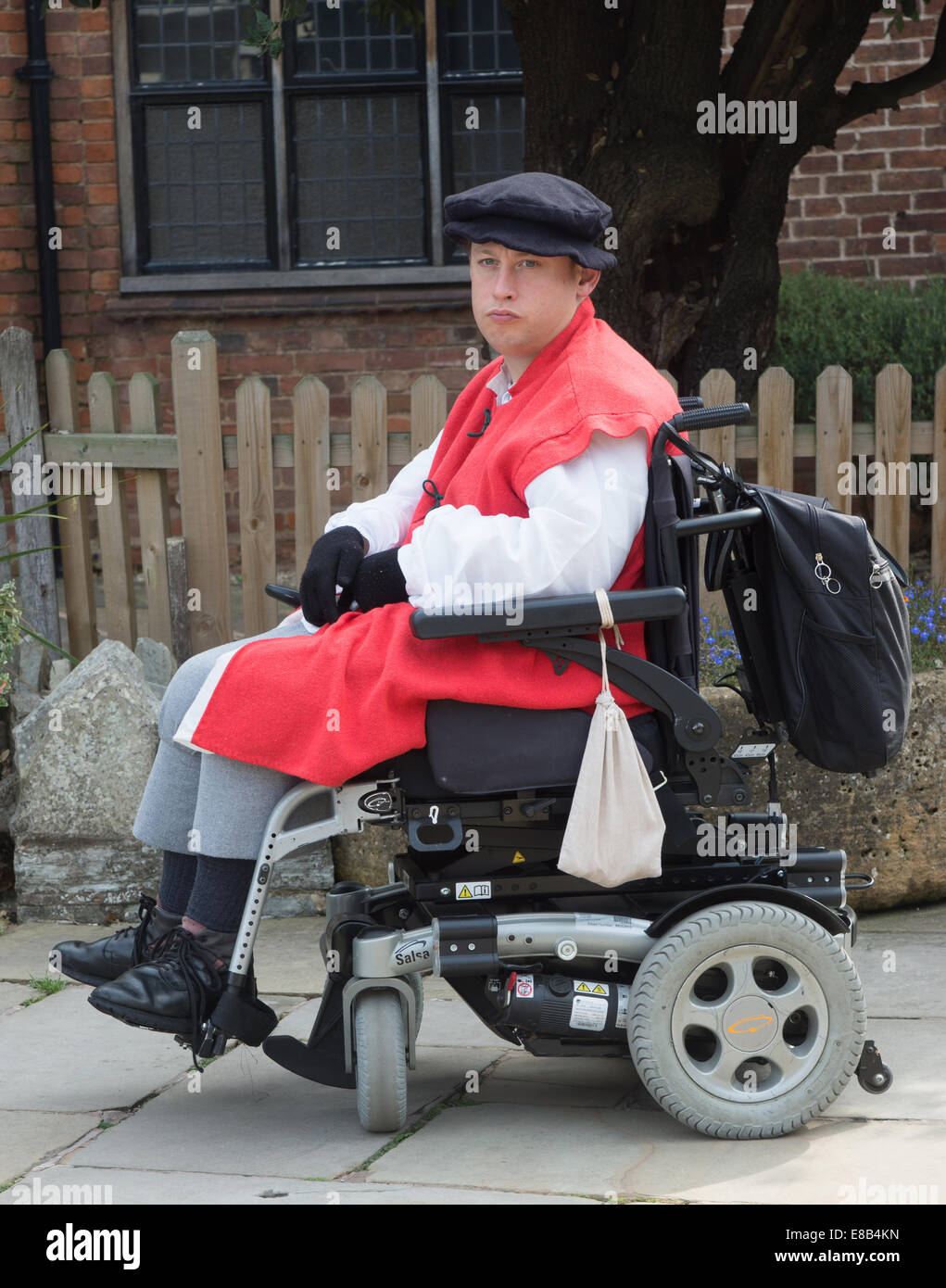 Attore in carrozzella disabili attore di shakespeare Foto Stock