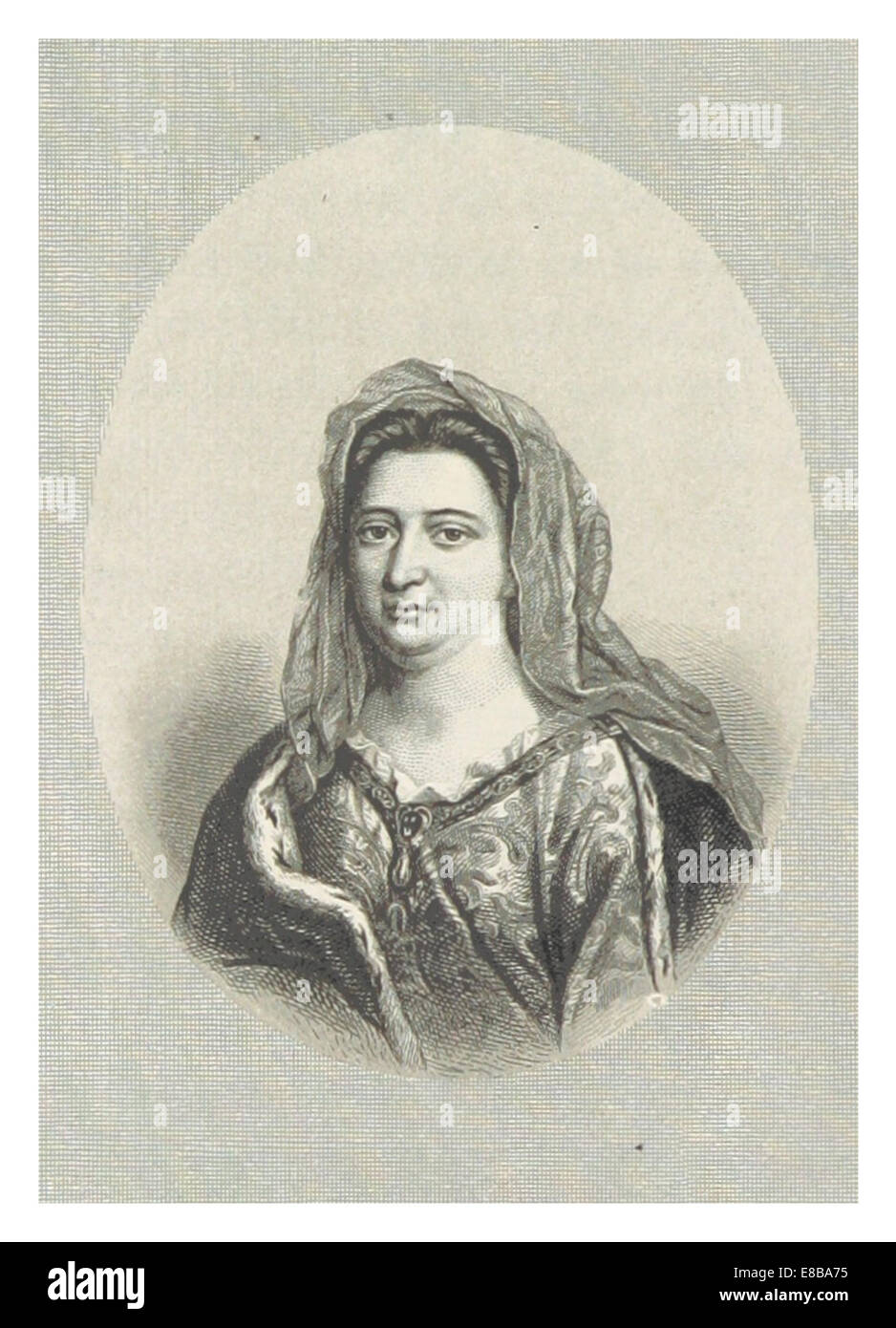 Un'illustrazione del XIX secolo tratta dall'opera di Giesinger raffigurante Madame de Maintenon, l'influente nobildonna francese e seconda moglie di re Luigi XIV, nota per il suo ruolo nella corte di Francia e il suo coinvolgimento nella riforma religiosa ed educativa. Foto Stock