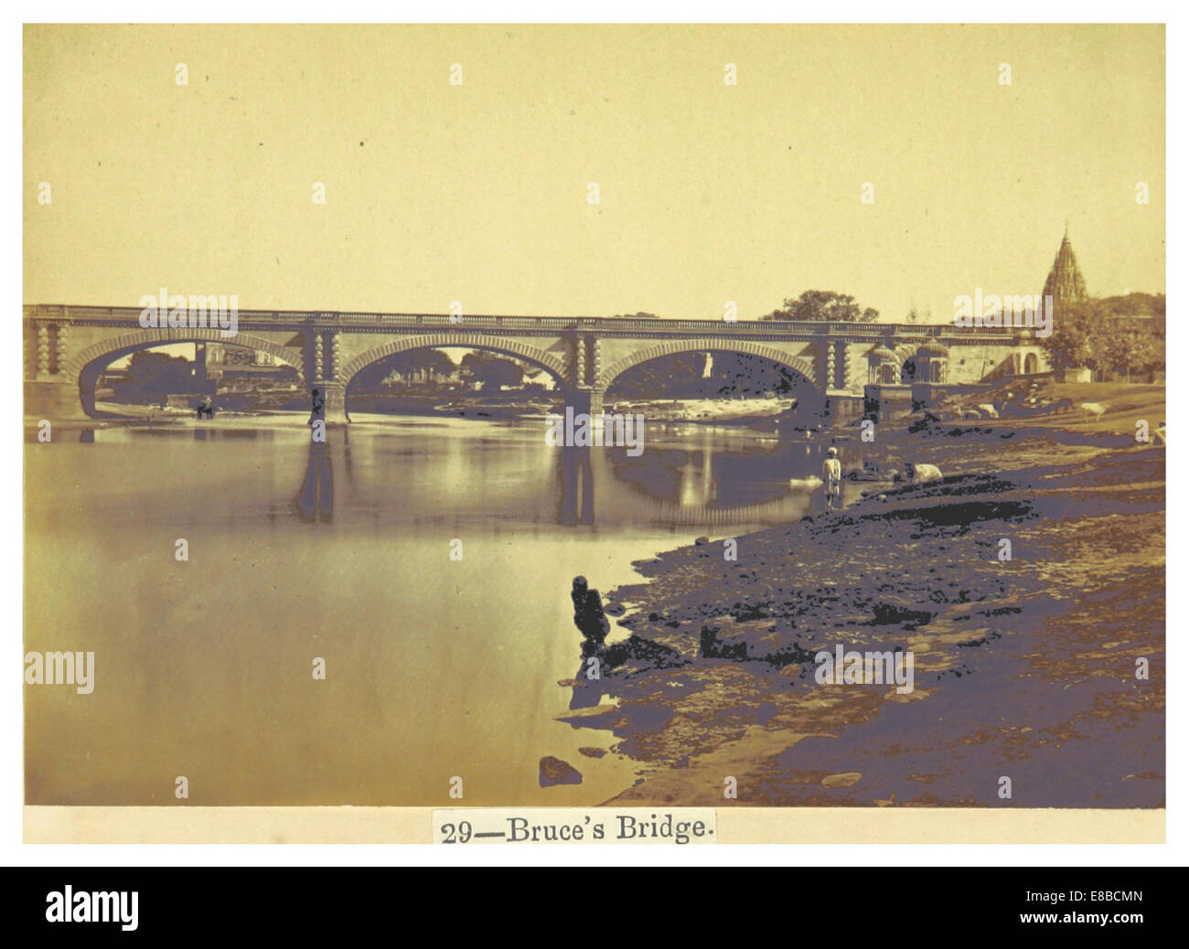 Lucknow Album (29) - Bruce's Bridge Foto Stock