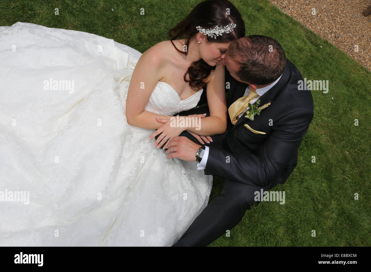 Matrimonio NEL REGNO UNITO , sposa e lo sposo Foto Stock