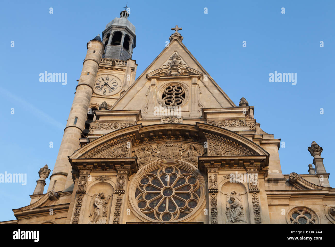 Saint-Étienne-du-Mont chiesa, Paris, Francia. Foto Stock