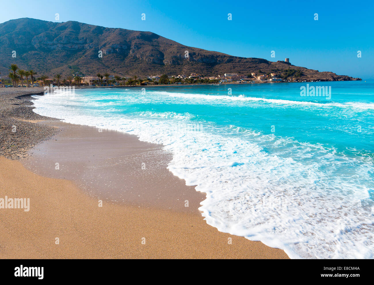 La Azohia beach Murcia nel mare Mediterraneo Spagna Foto Stock