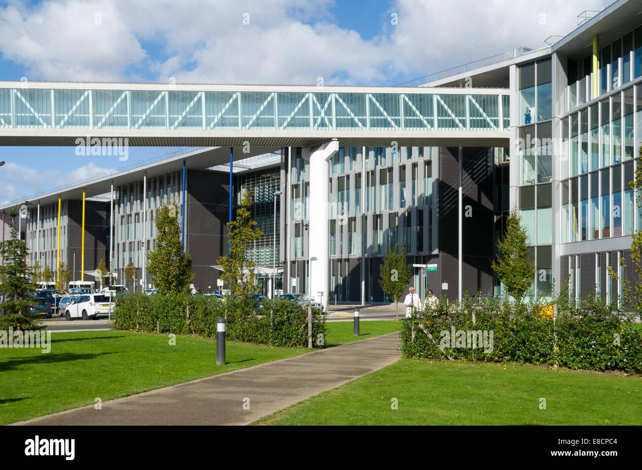 Il centro di Manchester University Hospitals complessa, fuori Oxford Road, Manchester, Inghilterra, Regno Unito Foto Stock