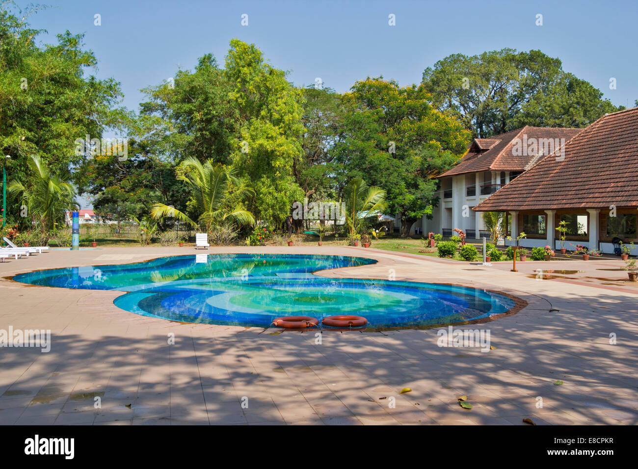 BOLGATTY PALACE HOTEL E PISCINA PORTO O DI COCHIN KOCHI INDIA Foto Stock