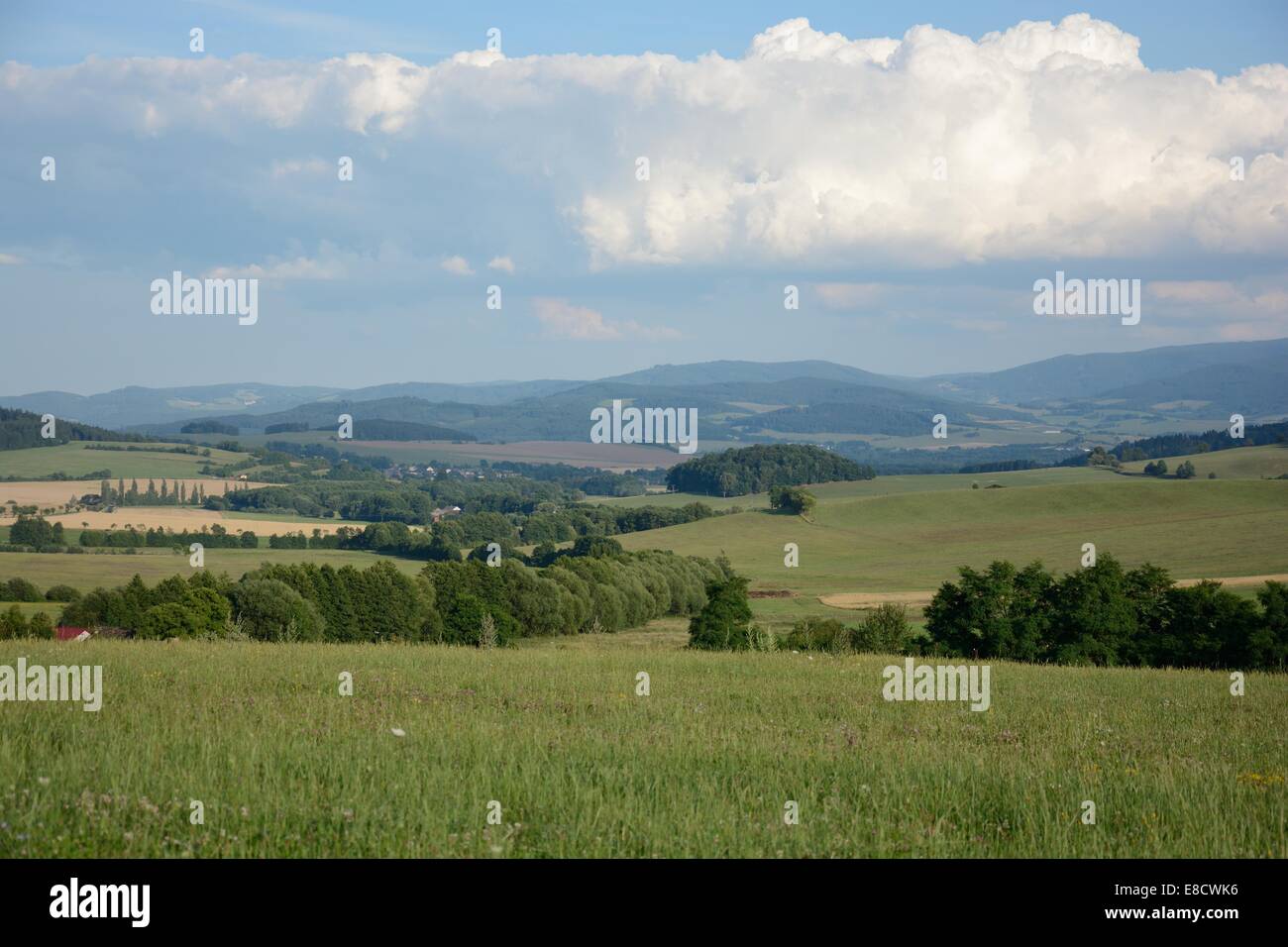 Paesaggio di Sumava viewpoint Foto Stock