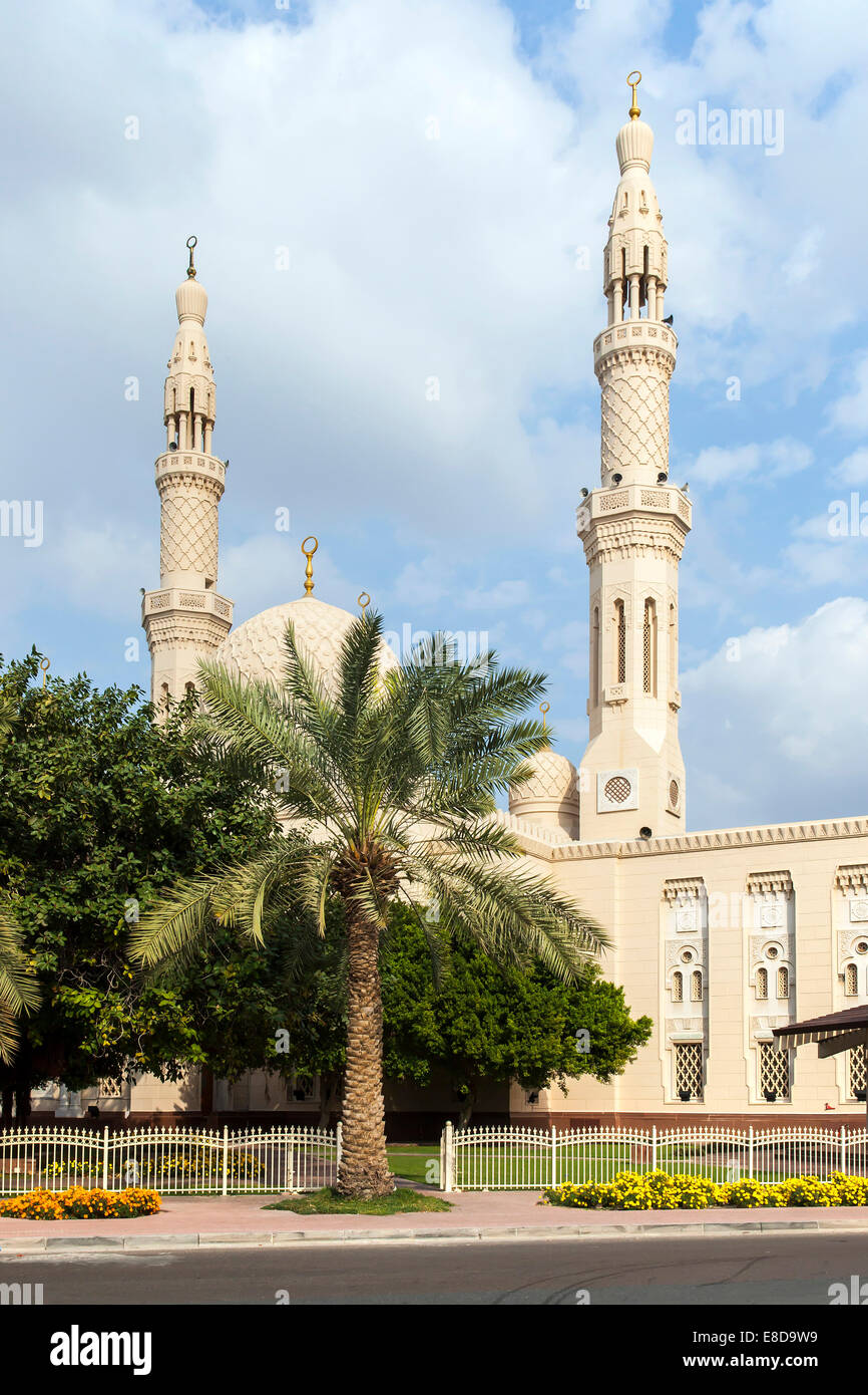 La Moschea di Jumeirah a Dubai City, Dubai, Emirati Arabi Uniti Foto Stock