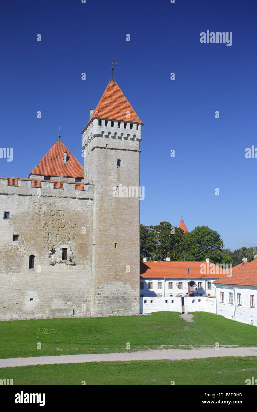 Il castello di Kuressaare presso l'isola di Saaremaa, Estonia, Stati Baltici Foto Stock