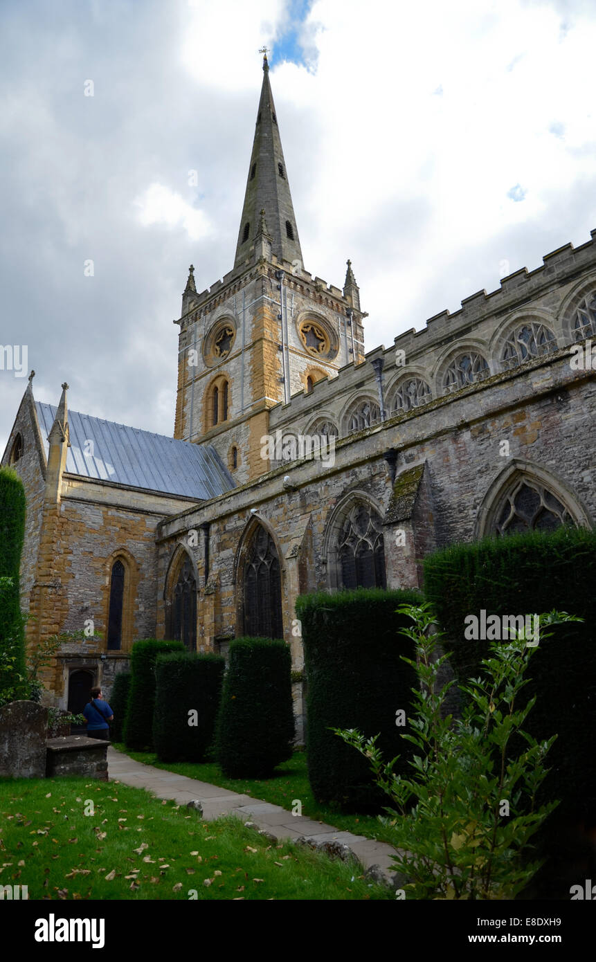 Chiesa della Santa Trinità in Stratford Upon Avon Foto Stock