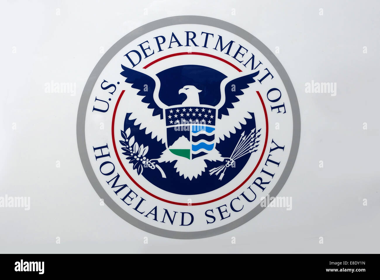 Guarnizione di tenuta dell'U.S. Dipartimento di sicurezza DHS Governo federale Foto Stock