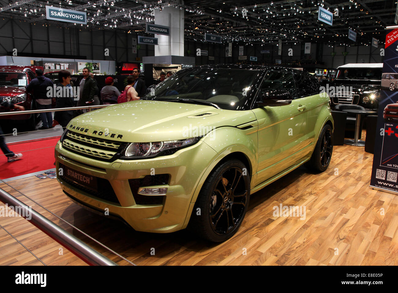 Range Rover Evoque al Motor Show di Ginevra 2013. Foto Stock