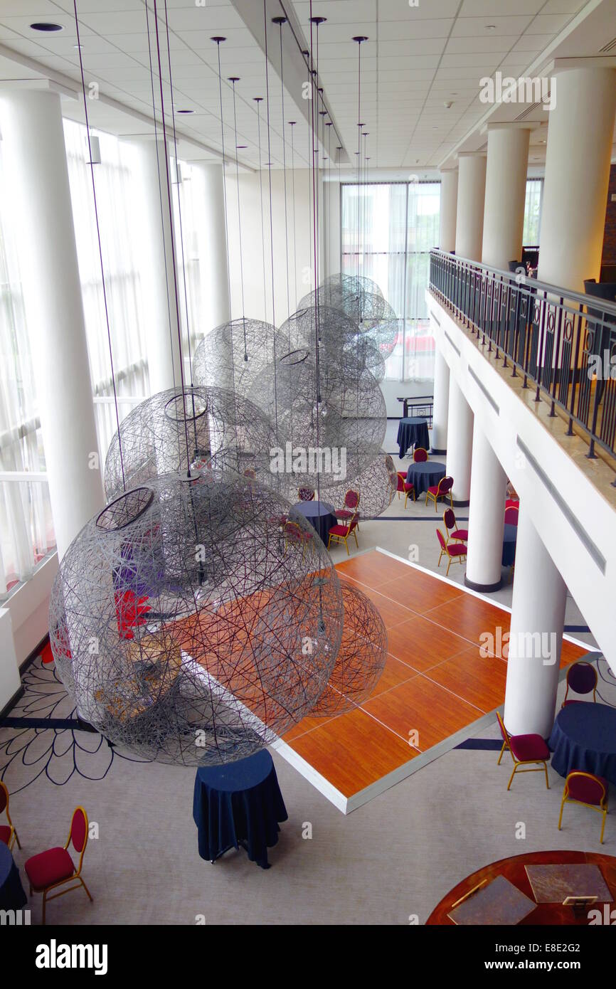 Hyatt Hotel interior a Rochester, New York Foto Stock
