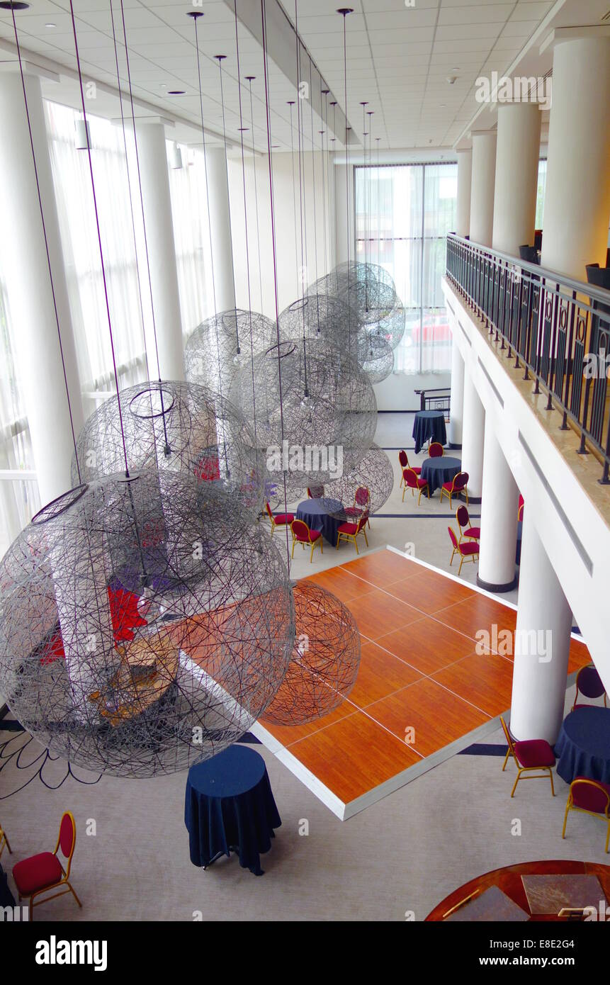 Hyatt Hotel interior a Rochester, New York Foto Stock