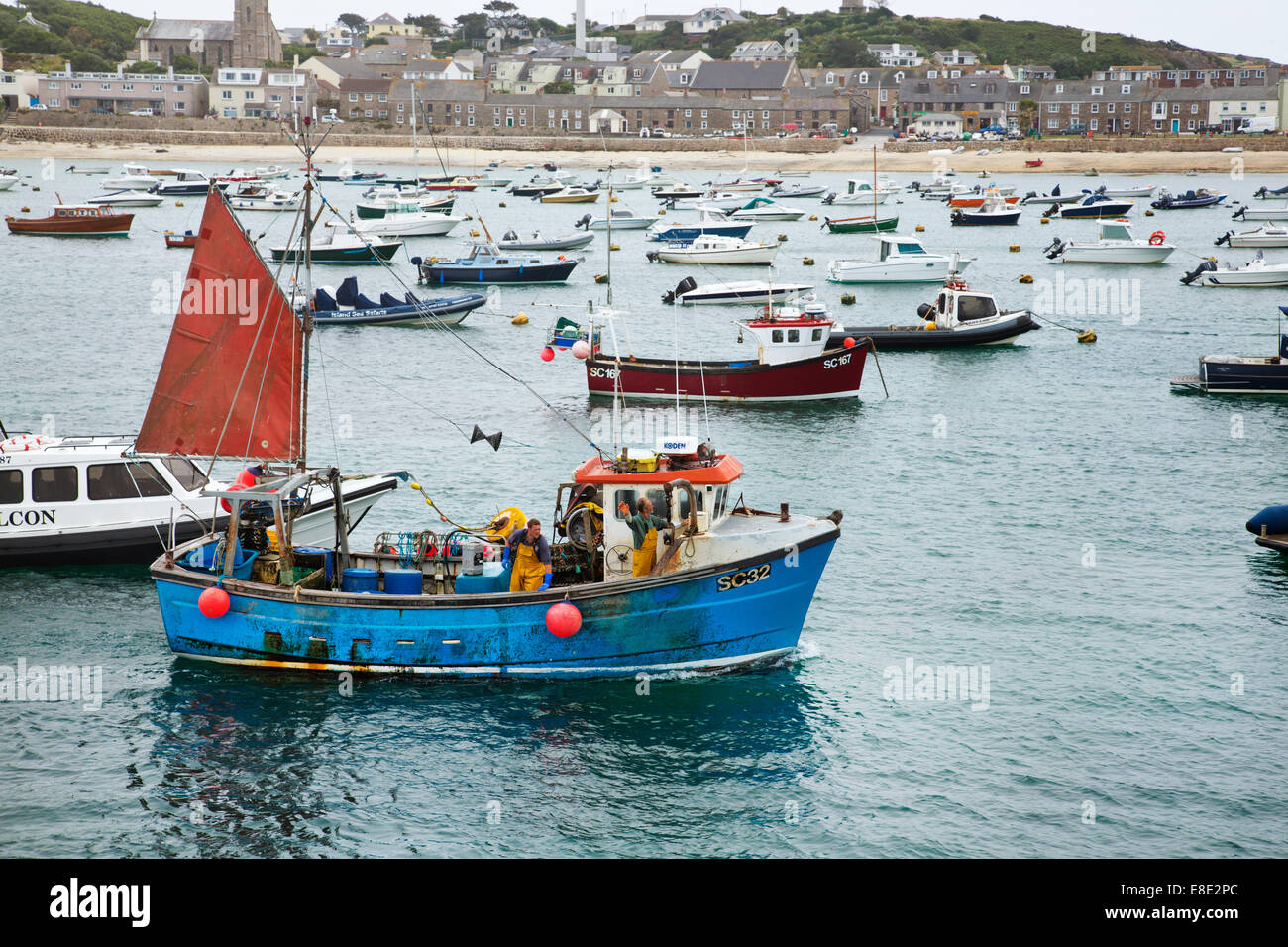 St Marys porto di Hugh città sulle Isole Scilly Foto Stock St Marys porto di Hugh città sulle Isole Scilly Foto Stock