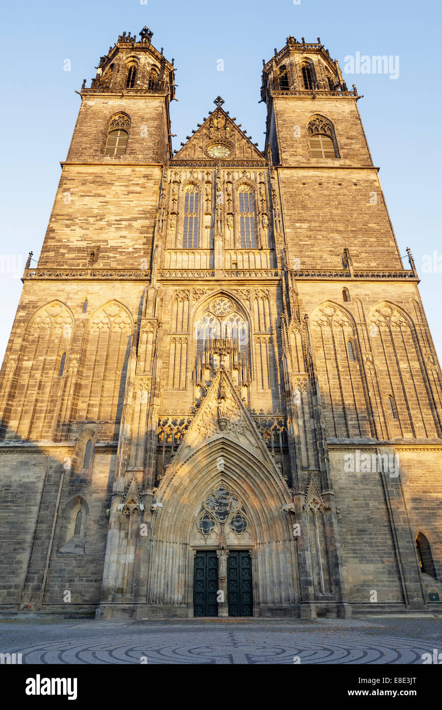 Cattedrale, Magdeburgo, Sassonia Anhalt, Germania Foto Stock