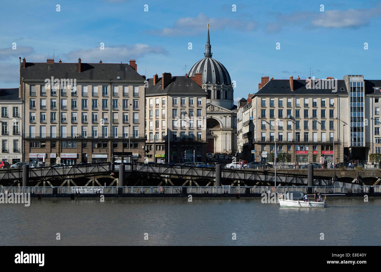 Fiume Loira, a Nantes, Francia Foto Stock