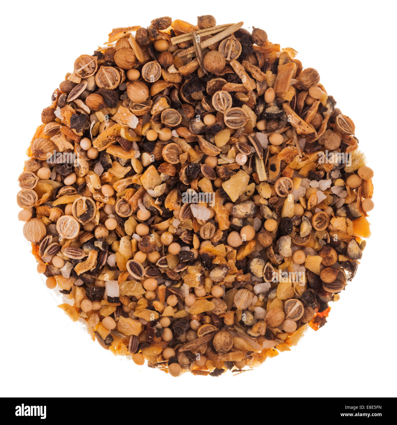 Extreme Closeup di Macro bistecca Texture Spice Foto Stock