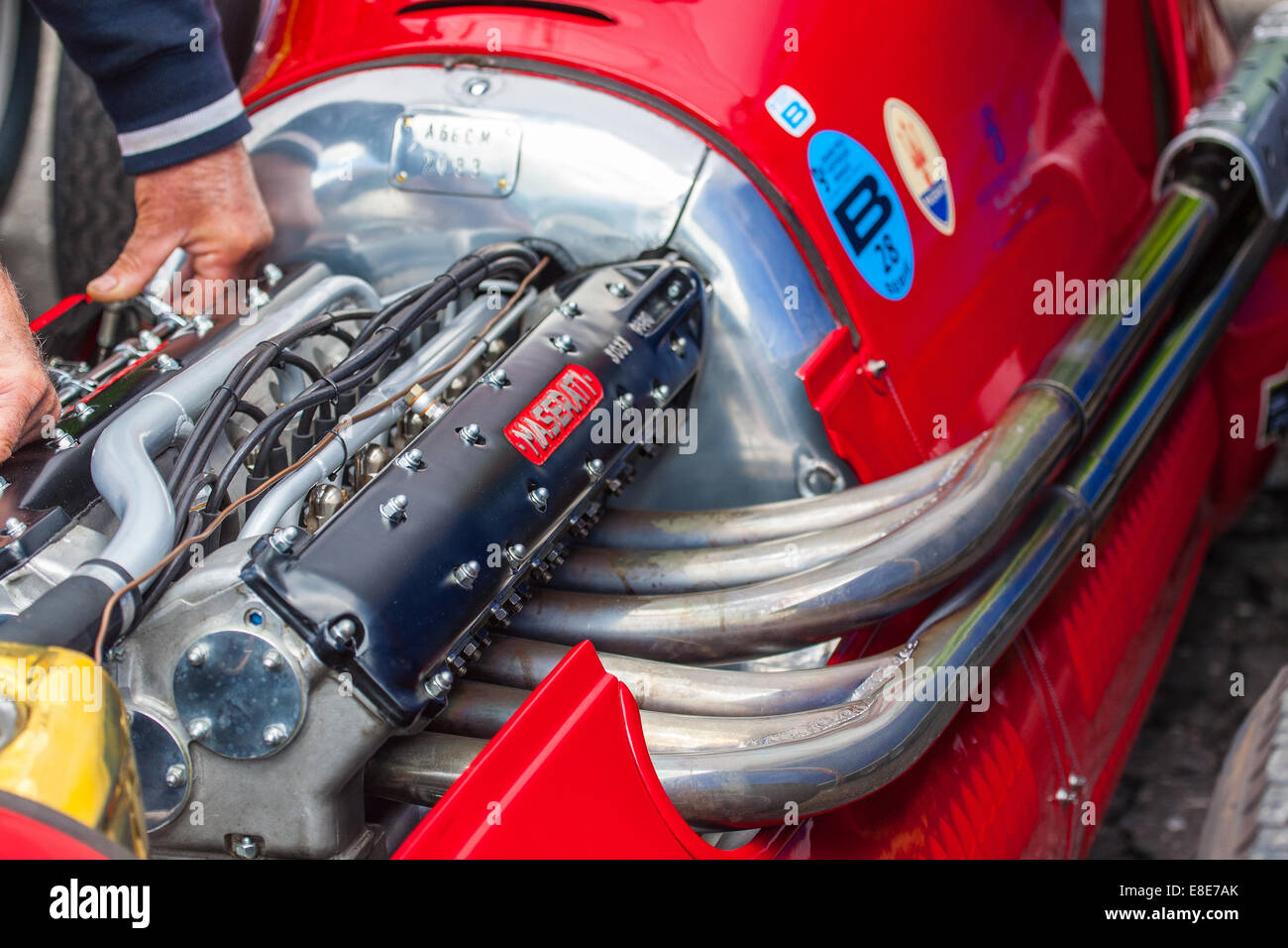 1951 Maserati A6GCM 2033 racing car al Masters storica festa, Brands Hatch, Kent REGNO UNITO Foto Stock