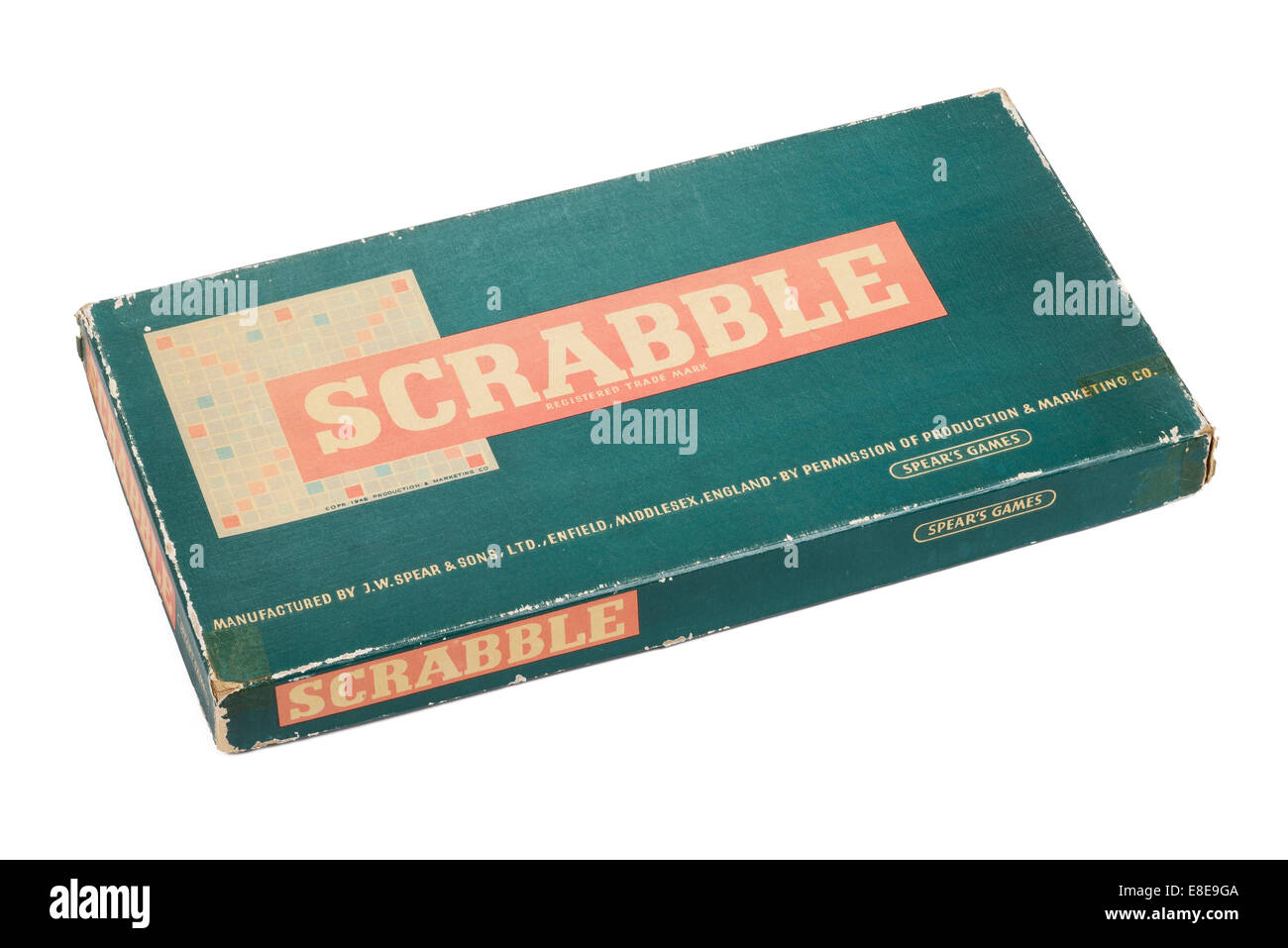 Un originale gioco di vintage di Scrabble dalla Spears Giochi Foto Stock