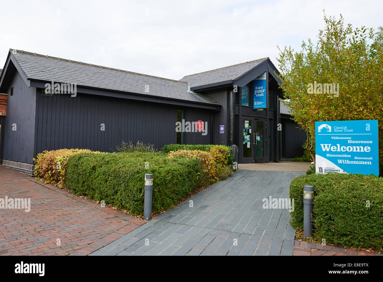Ingresso al National Waterways Museum ELLESMERE PORT CHESHIRE REGNO UNITO Foto Stock