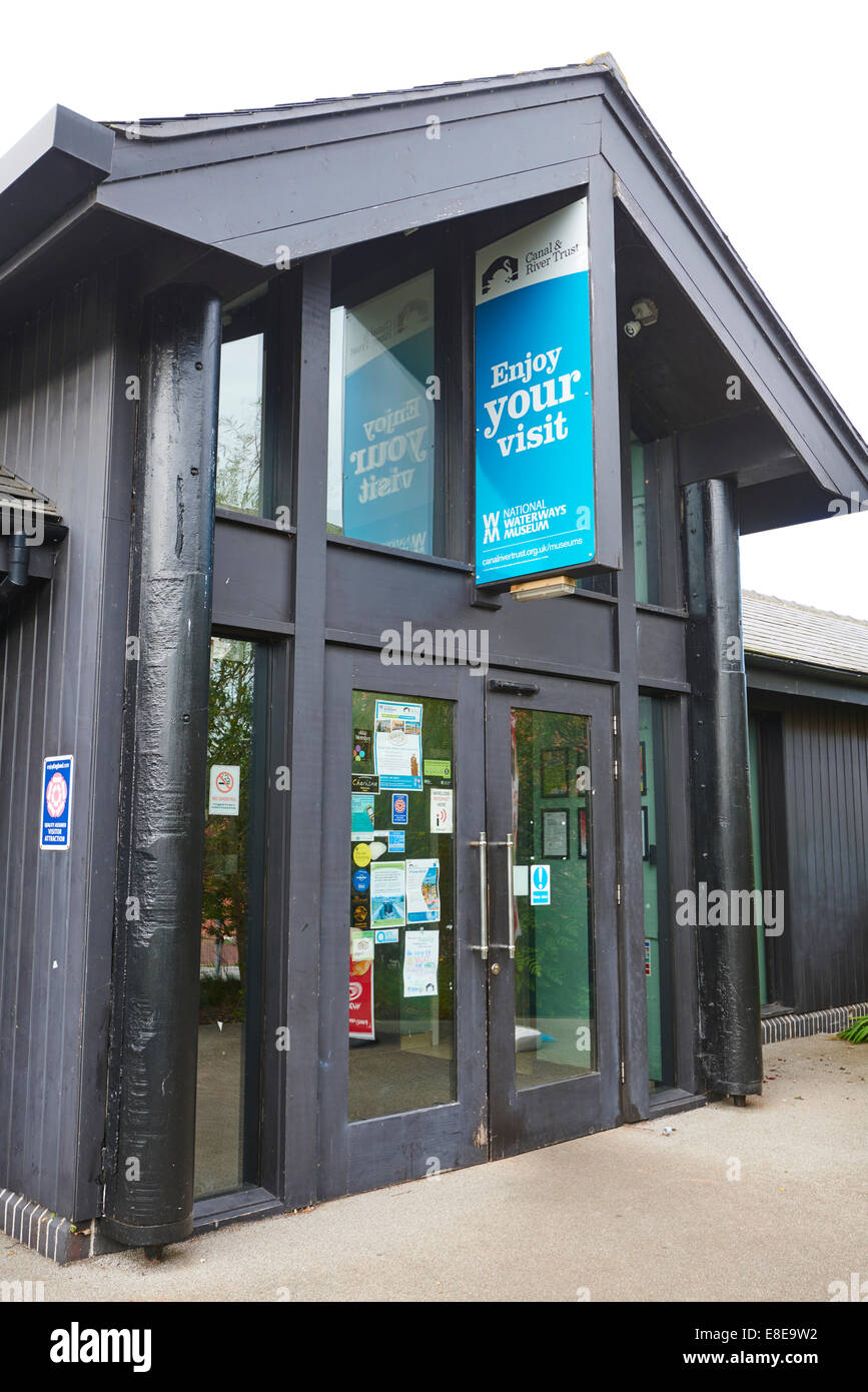Ingresso al National Waterways Museum ELLESMERE PORT CHESHIRE REGNO UNITO Foto Stock