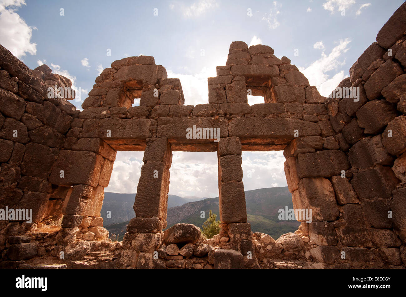 Le antiche rovine di Arykanda, Turchia. Foto Stock
