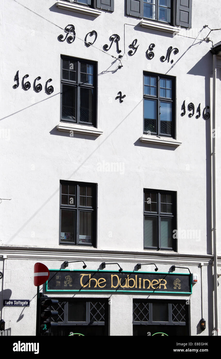 Il Dubliner Irish Folk Public House in Oslo Foto Stock