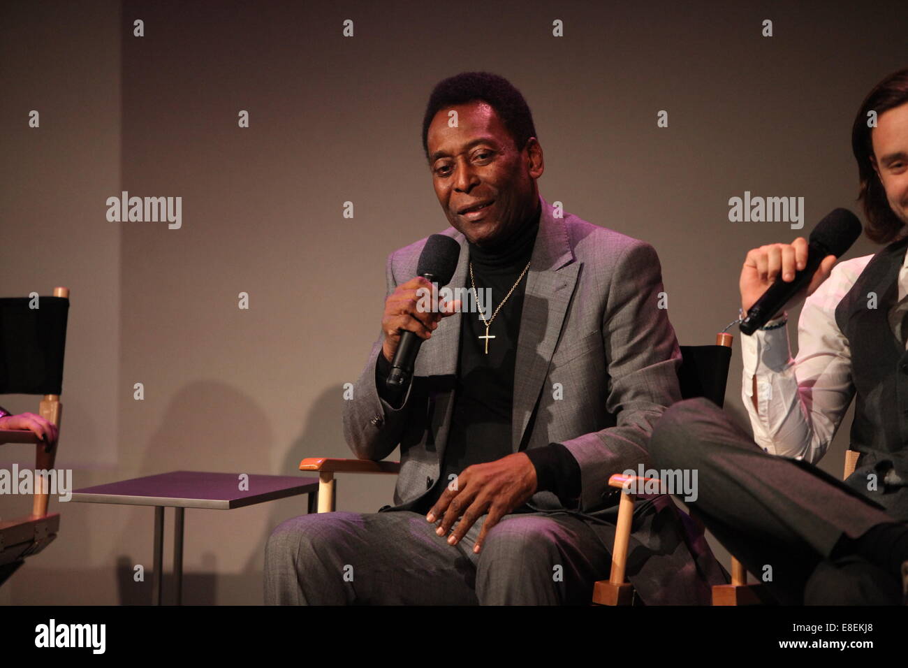 Leggenda del calcio Pelé lancia la nuova App al SoHo Apple store con: Pelé dove: la città di New York, New York, Stati Uniti quando: 03 Apr 2014 Foto Stock
