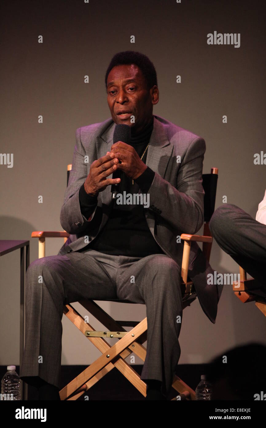 Leggenda del calcio Pelé lancia la nuova App al SoHo Apple store con: Pelé dove: la città di New York, New York, Stati Uniti quando: 03 Apr 2014 Foto Stock