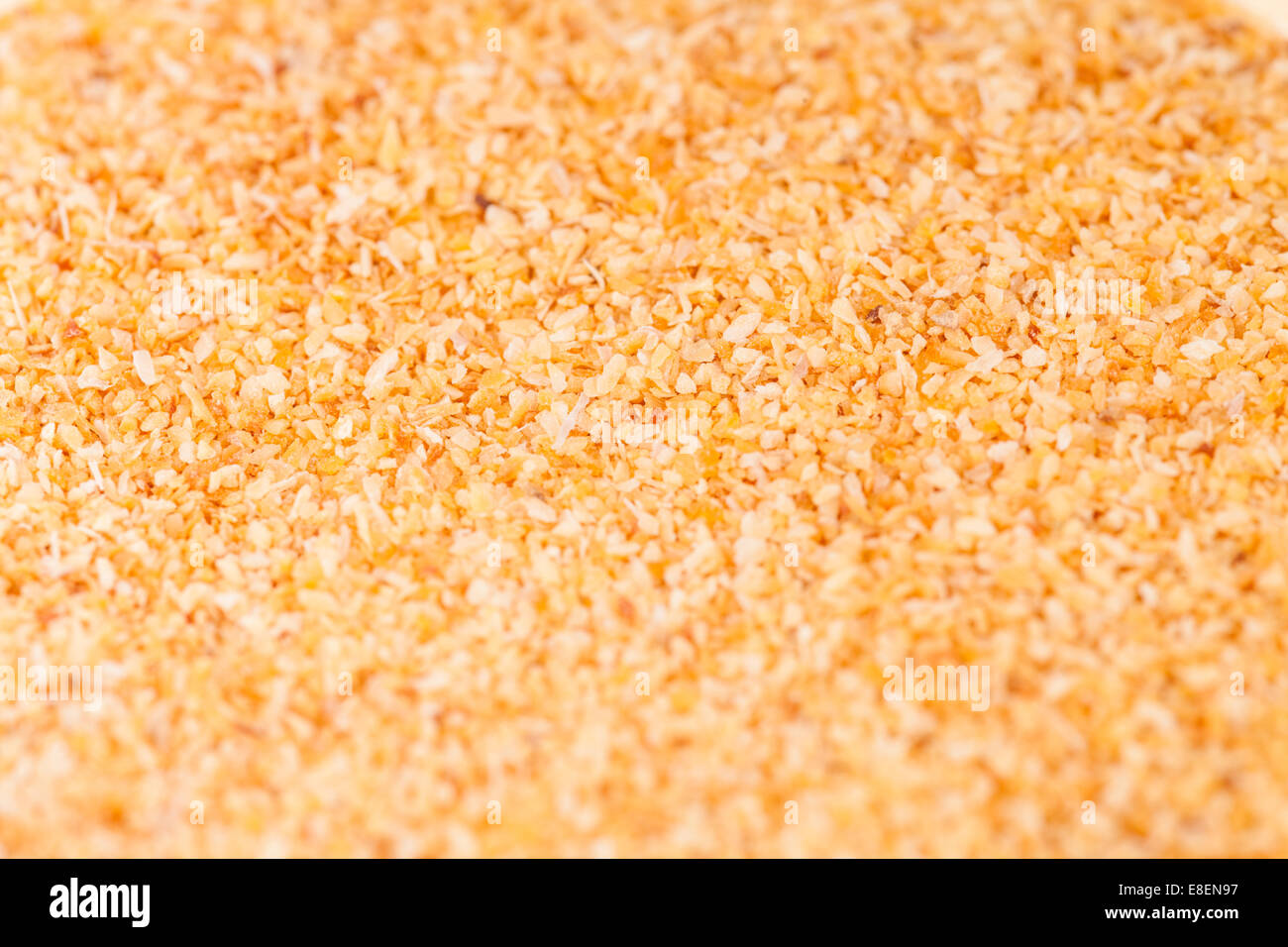 Essiccato l'aglio in polvere Extreme Closeup tessitura macro Foto Stock