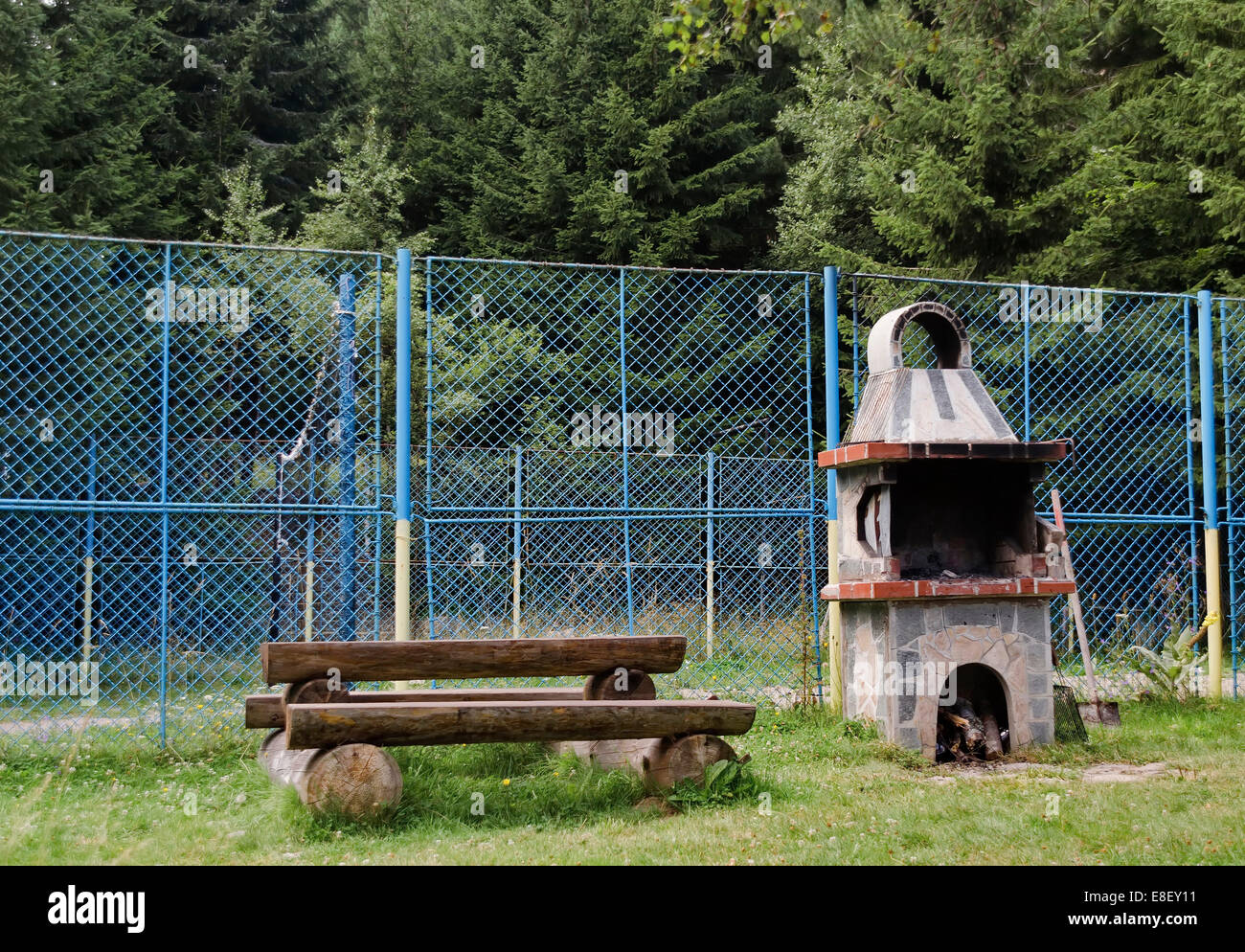La cucina esterna in montagna Vitosha, Bulgaria Foto Stock
