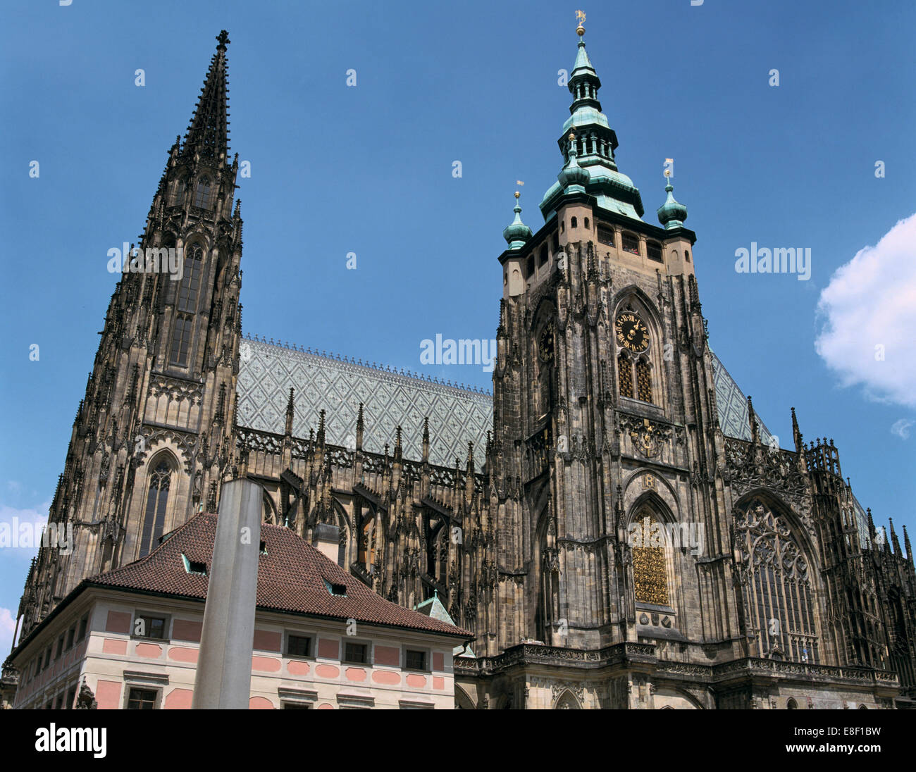 La Cattedrale di San Vito, Praga, Repubblica Ceca Foto Stock