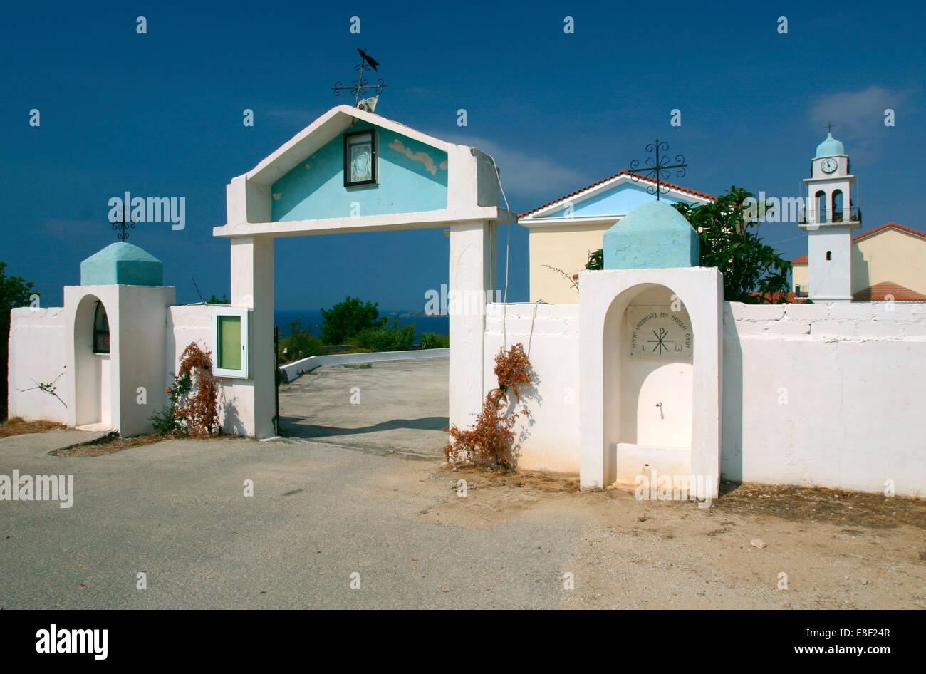 Monastero di Sissia, Cefalonia, Grecia Foto Stock