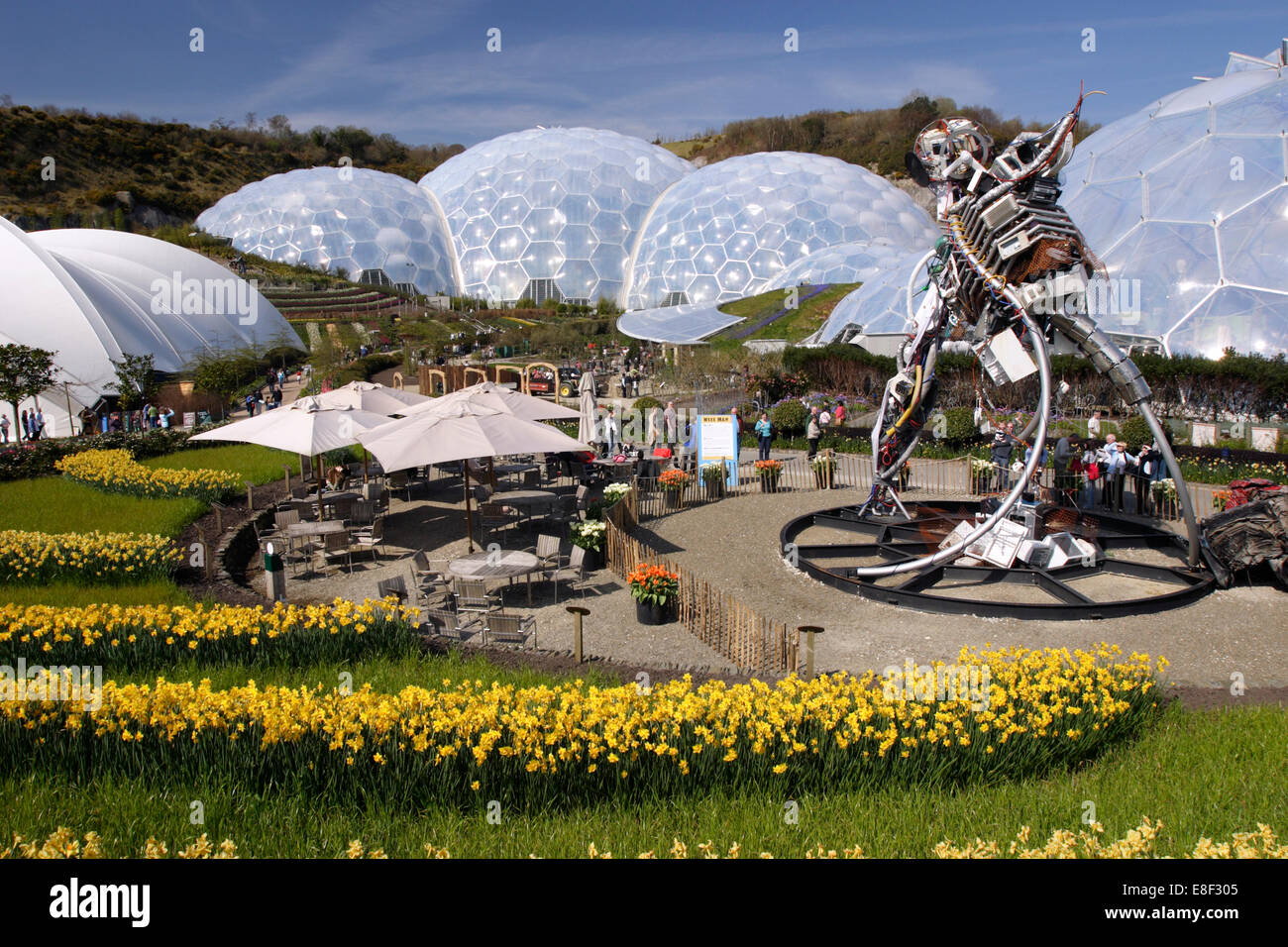 Eden Project, vicino a St Austell, Cornwall. Foto Stock