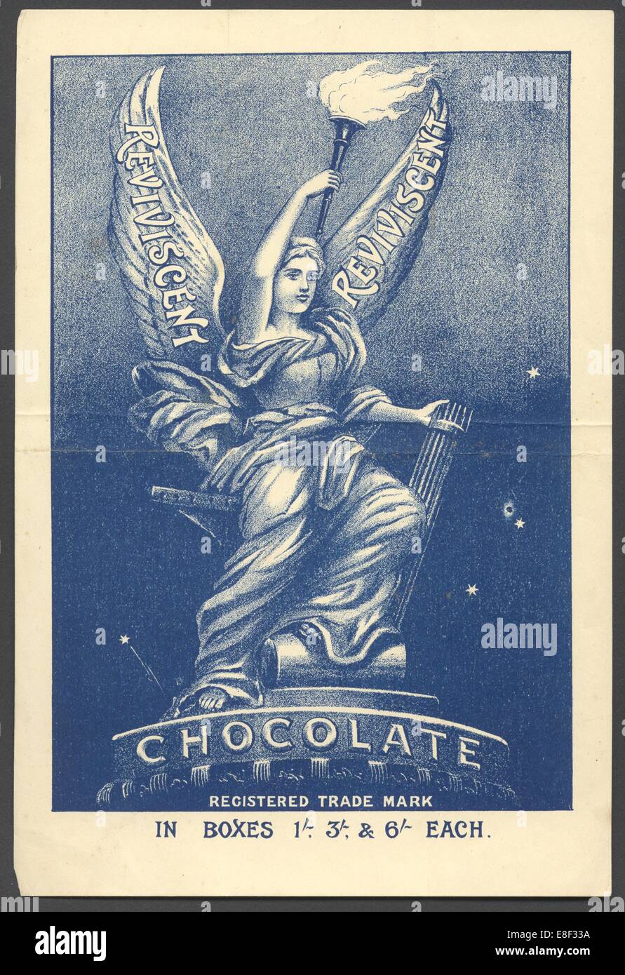 Reviviscent cioccolato, 1890s. Artista: sconosciuto Foto Stock