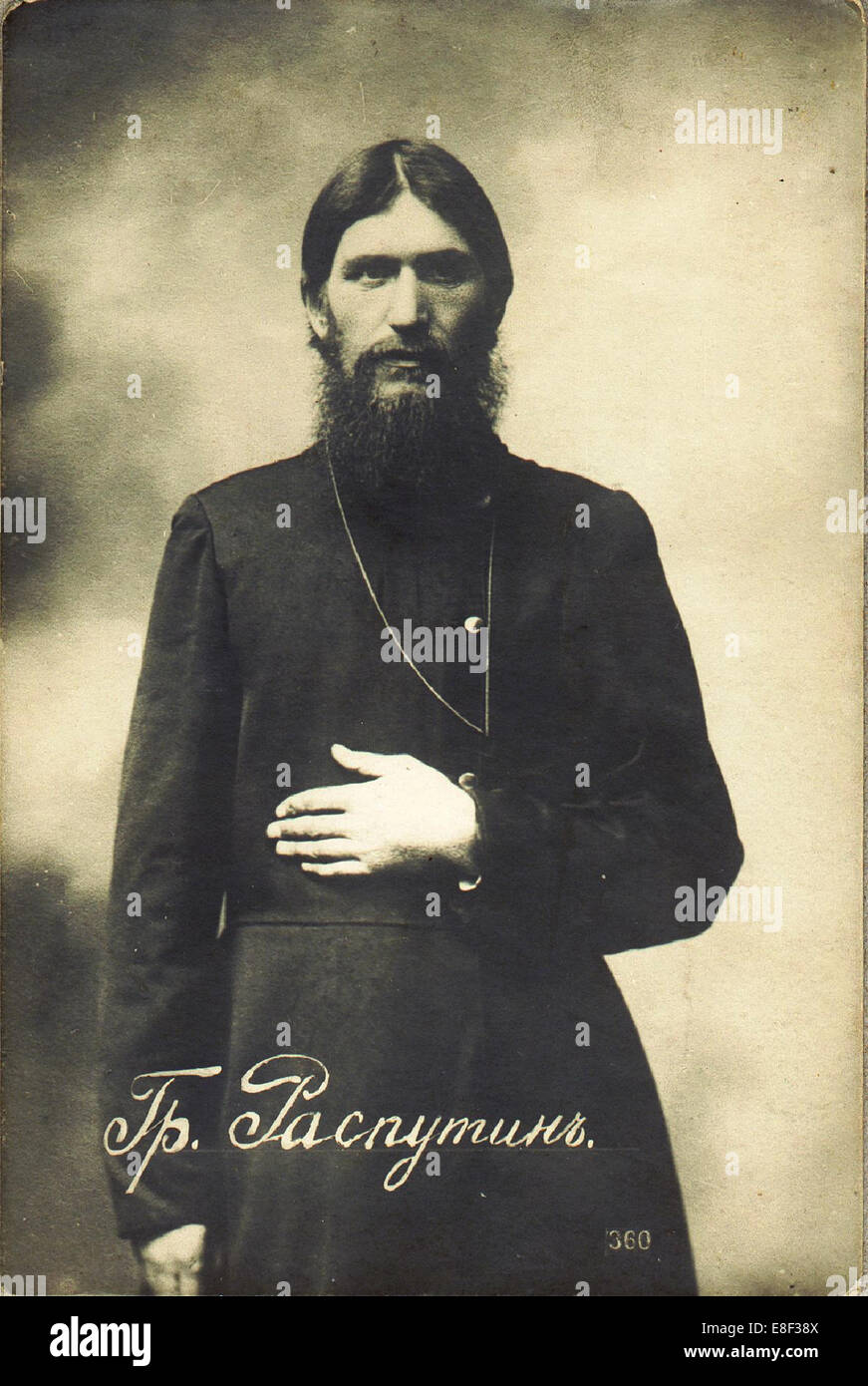 Grigori Yefimovich Rasputin (1869-1916) artista: Bulla, Karl Karlovich (1853-1929) Foto Stock
