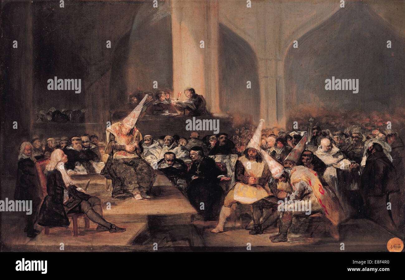 Tribunale dell'Inquisizione. Artista: Goya Francisco de (1746-1828) Foto Stock