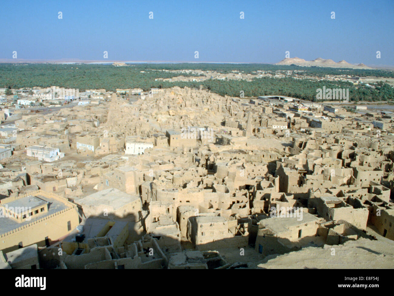 Cittadella in rovina, Siwa, Egitto, 1992. Foto Stock
