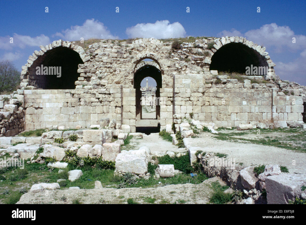 Palazzo di Ummayyad, Amman, Giordania. Foto Stock