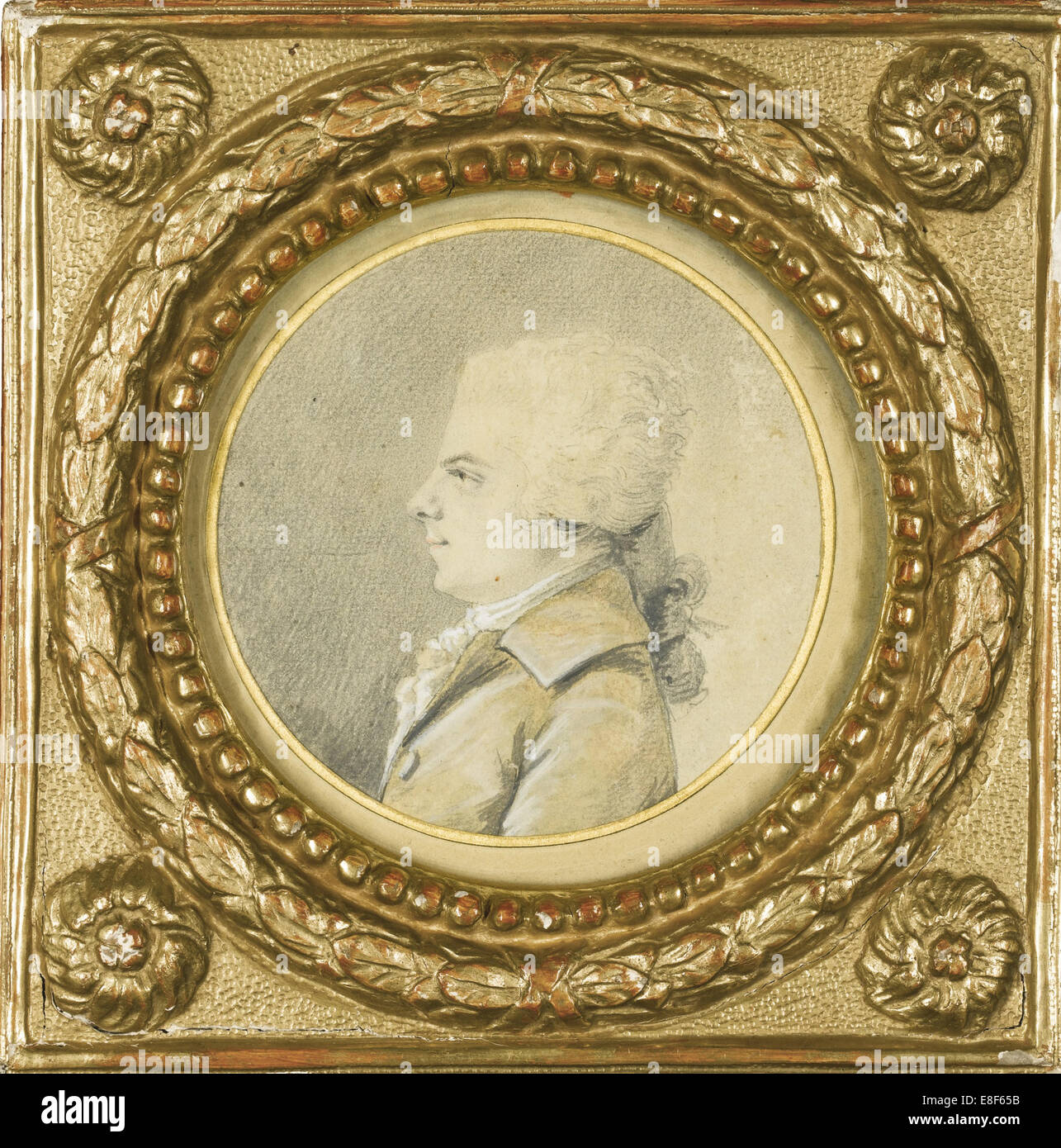Wolfgang Amadeus Mozart. Artista: Saint-Aubin, Augustin de (1736-1807) Foto Stock
