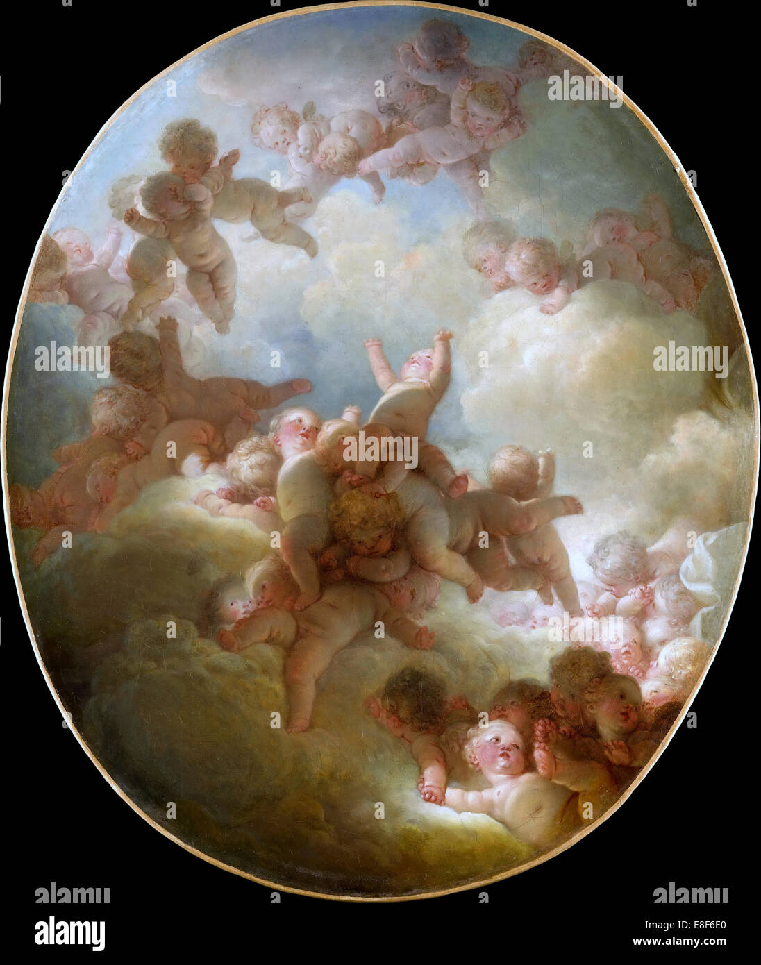 Il nugolo di putti. Artista: Fragonard, Jean Honoré (1732-1806) Foto Stock