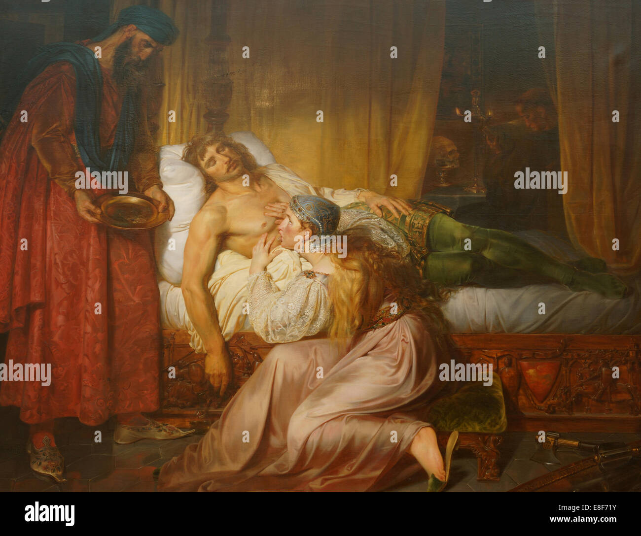 Il sacrificio di Sibylla di Gerusalemme. Artista: Auvray, Félix (1800-1833) Foto Stock