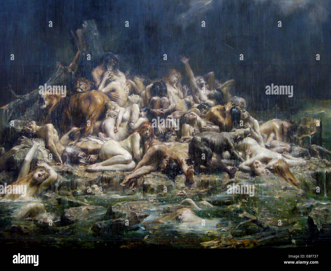 Il diluvio. Artista: Comerre, Léon-François (1850-1916) Foto Stock